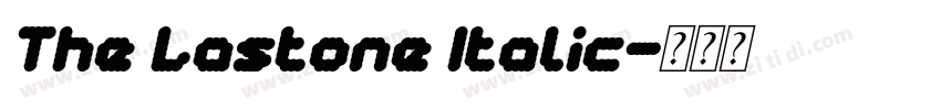 The Lastone Italic字体转换
